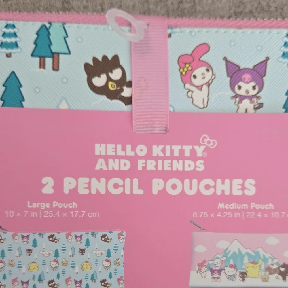 HELLO KITTY & FRIENDS 2 Pencil Pouches